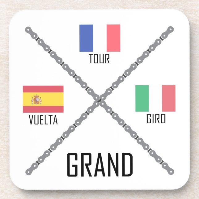 Cycling Grand Tours Coaster (Front)