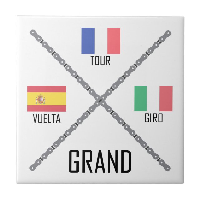 Cycling Grand Tours Tile (Front)
