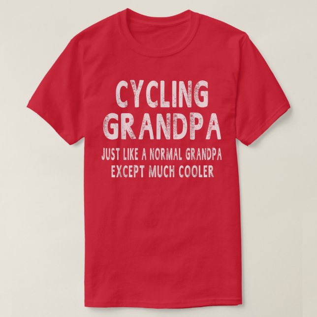 Cycling Grandpa Father's Day Gifts Grandpa Men's  T-Shirt (Design Front)