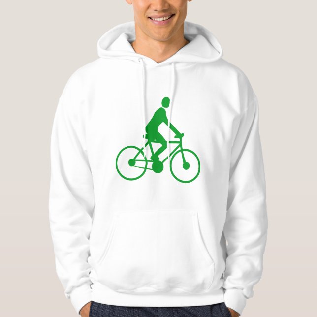 Cycling - Grass Green Hoodie (Front)