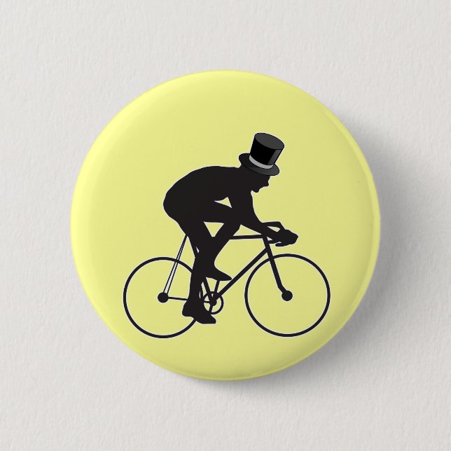 Cycling Groom 6 Cm Round Badge (Front)