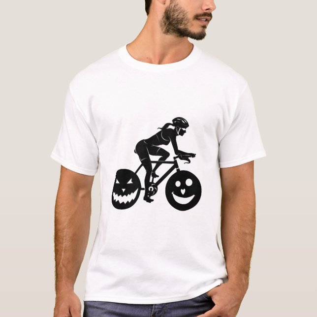 Cycling Halloween T-Shirt (Front)