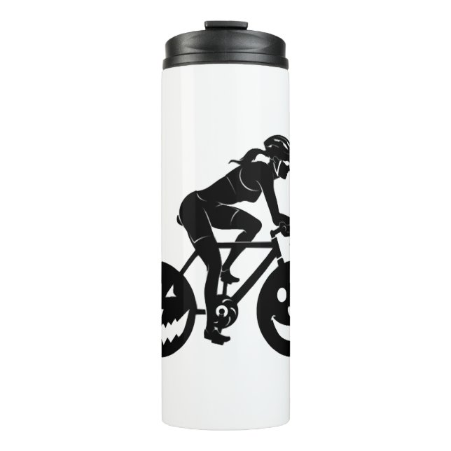 Cycling Halloween Thermal Tumbler (Front)