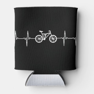 Cycling Heartbeat / Bicycle/ Rider/ Biking Can Cooler