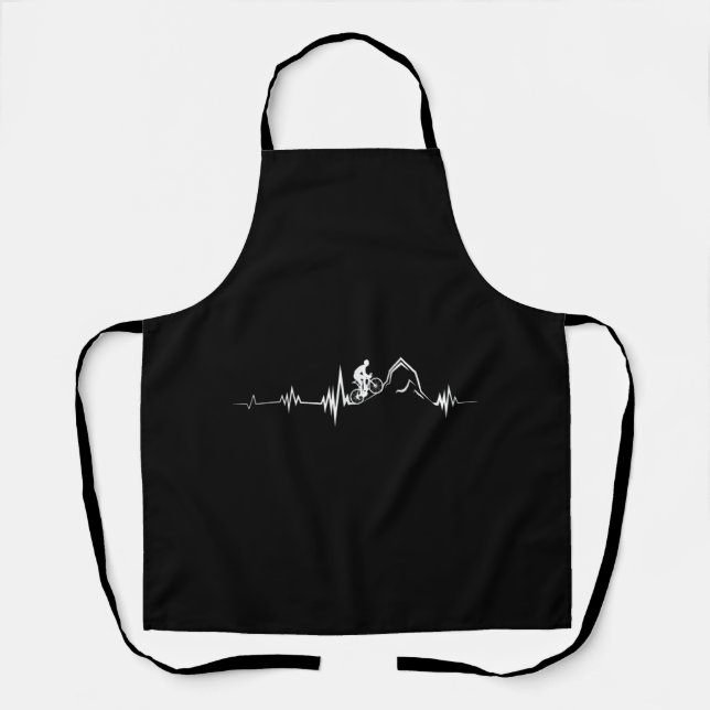 Cycling Heartbeat Racing Bicycle Mountain Bike Apron (Front)