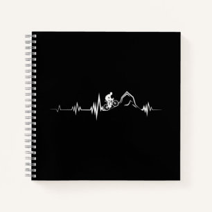 Cycling Heartbeat Racing Bicycle Mountain Bike Notebook