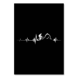 Cycling Heartbeat Racing Bicycle Mountain Bike Table Number