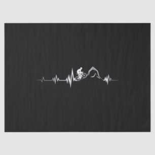 Cycling Heartbeat Racing Bicycle Mountain Bike Tissue Paper