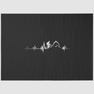 Cycling Heartbeat Racing Bicycle Mountain Bike Tissue Paper