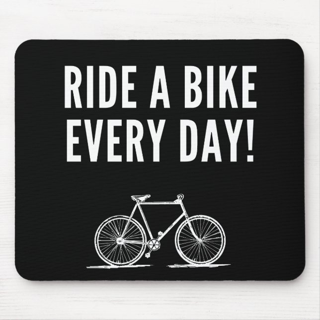 cycling inspirational quotes mouse mat (Front)