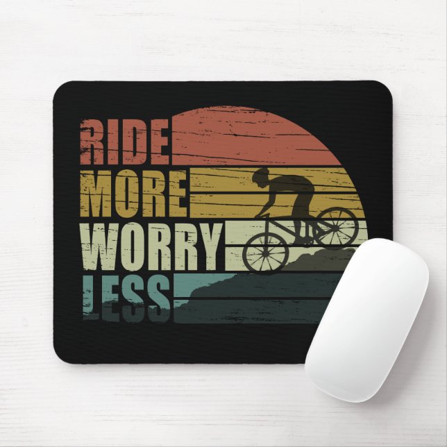 cycling inspirational quotes mouse mat (With Mouse)