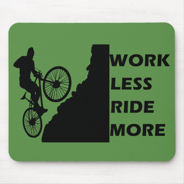 cycling inspirational quotes mouse mat (Front)