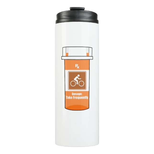 Cycling Is My Drug Thermal Tumbler (Front)