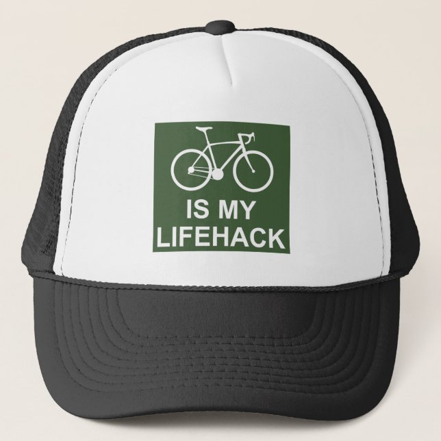 Cycling Is My Lifehack Trucker Hat (Front)