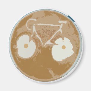 Cycling Latte Art Magnet