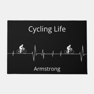 Cycling Life, Heartbeat customisable Doormat