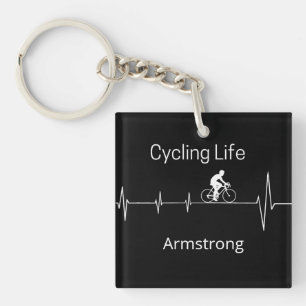Cycling Life, Heartbeat customisable Key Ring