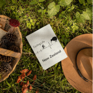 Cycling Life, New Zealand customisable Note Card