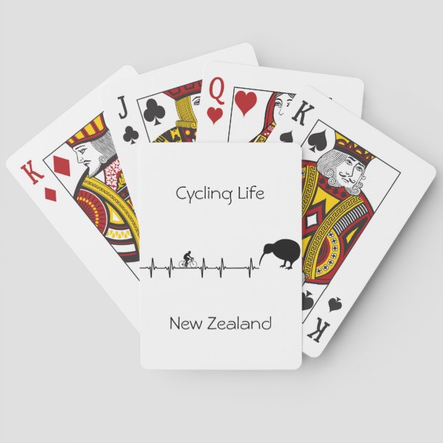 Cycling Life, New Zealand customisable Playing Cards (Back)
