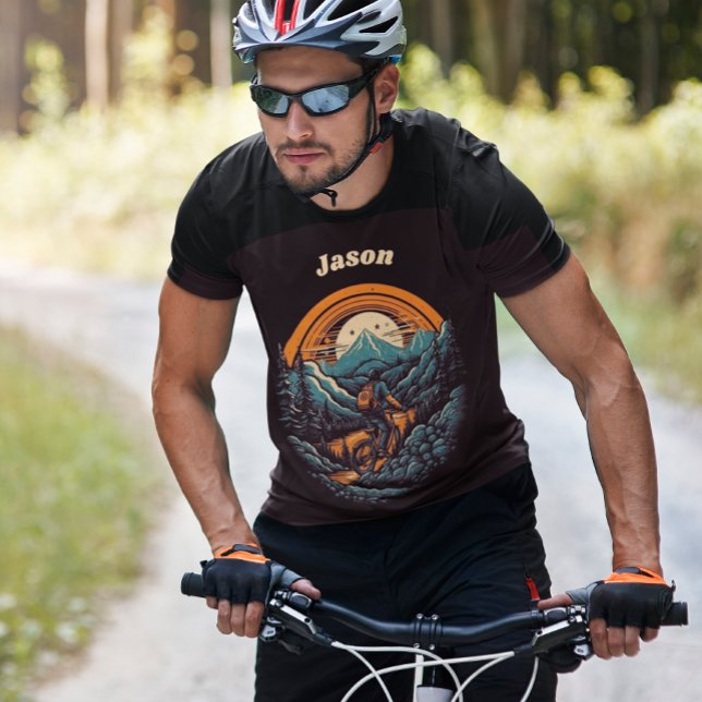Cycling Life, retro customisable T-Shirt (Creator Uploaded)