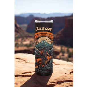 Cycling Life, retro customisable Thermal Tumbler