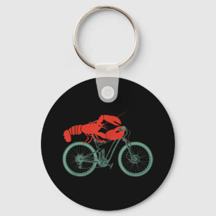 Cycling Lobster MTB Cycologist Funny Cyclist Key Ring