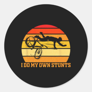 Cycling Lover Cycle Funny Bicycle Vintage I Do My Classic Round Sticker