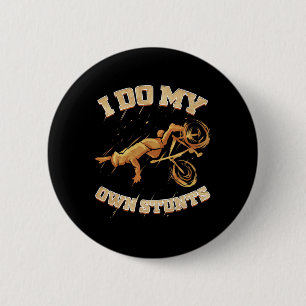 Cycling Lover Cycle Funny Bike Tour Bicycle Stunts 6 Cm Round Badge