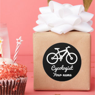Cycling Lover Cycologist Personalised Gifts Ideas Classic Round Sticker