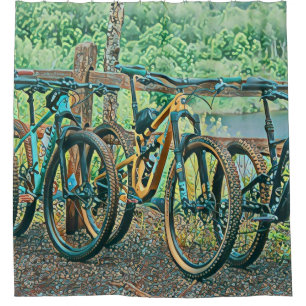 Cycling Lover Gift Shower Curtain