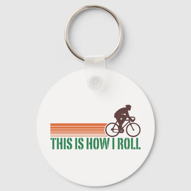 Cycling (male) key ring (Front)