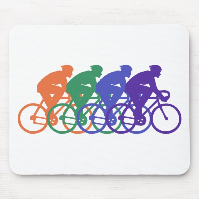 Cycling (male) mouse mat (Front)