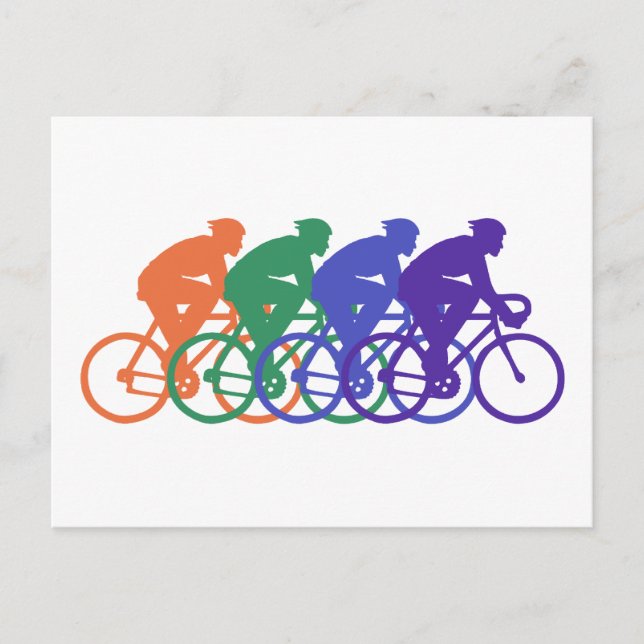 Cycling (male) postcard (Front)
