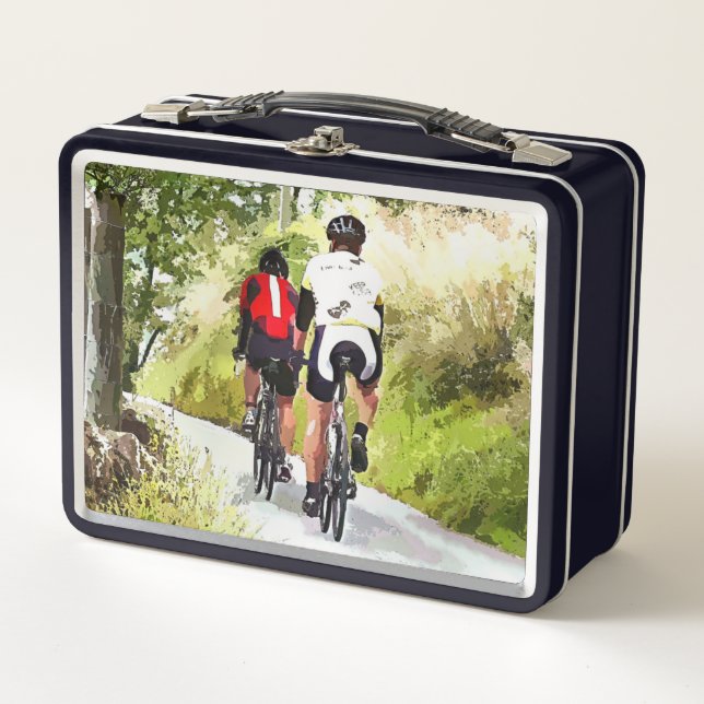 CYCLING  METAL LUNCH BOX (Front)