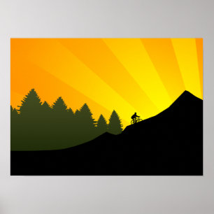 cycling : mountain rayz : poster
