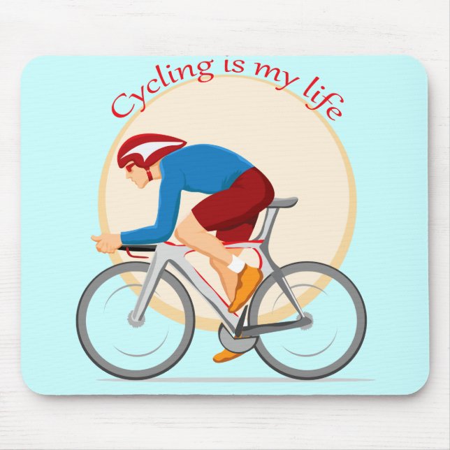 Cycling mouse pad. mat (Front)