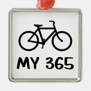 Cycling, My 365 Metal Tree Decoration