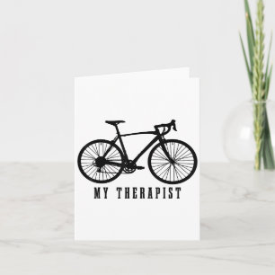 Cycling My Therast Funny Road Bike  Card