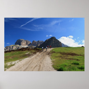 cycling on Dolomites Poster
