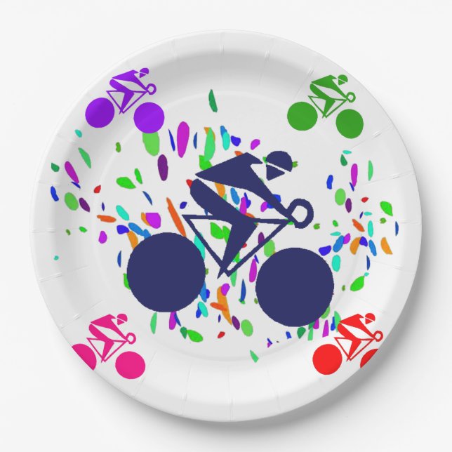 CYCLING    PAPER PLATE (Front)