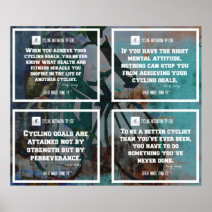 Cycling Poster Quotes Collage 5-8