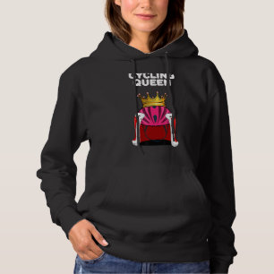Cycling Queen Cyclist Womens Cycling Girls Cyclin Hoodie