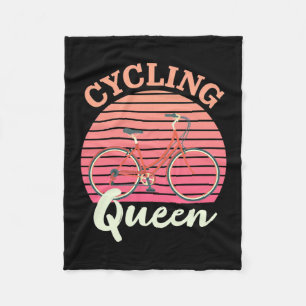 Cycling Queen Fleece Blanket