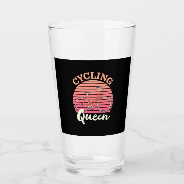 Cycling Queen Glass (Front)