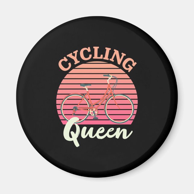 Cycling Queen Magnet (Front)