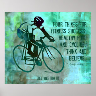 Cycling Quote and Fitness Poster