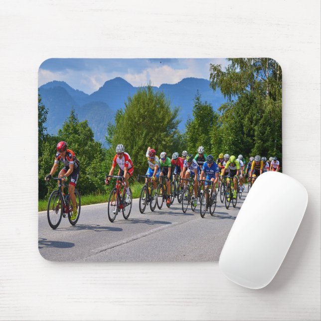 cycling race mouse mat (With Mouse)