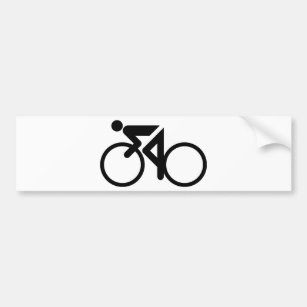cycling racing bicycle bumper sticker