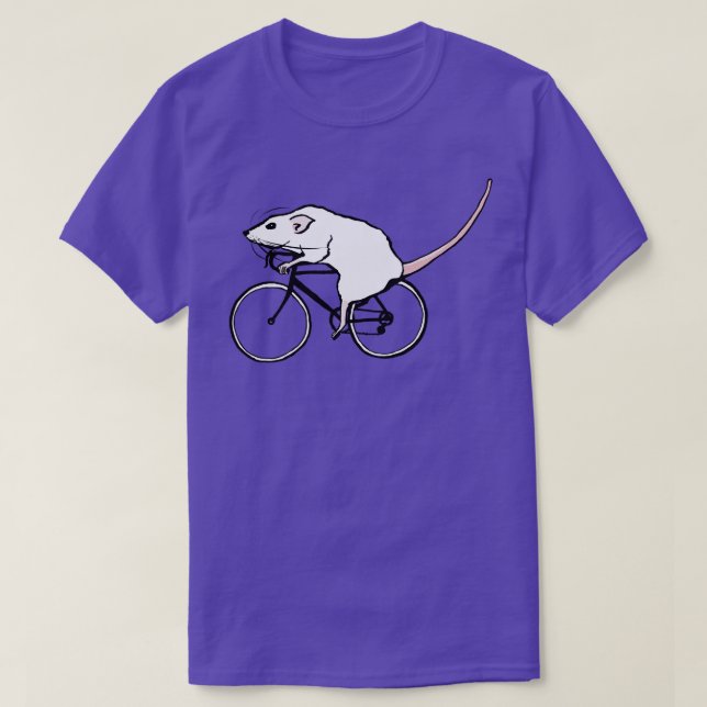 Cycling Rat  T-Shirt (Design Front)