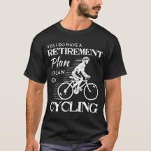 Cycling Retirement Plan White Bicycle Distressed